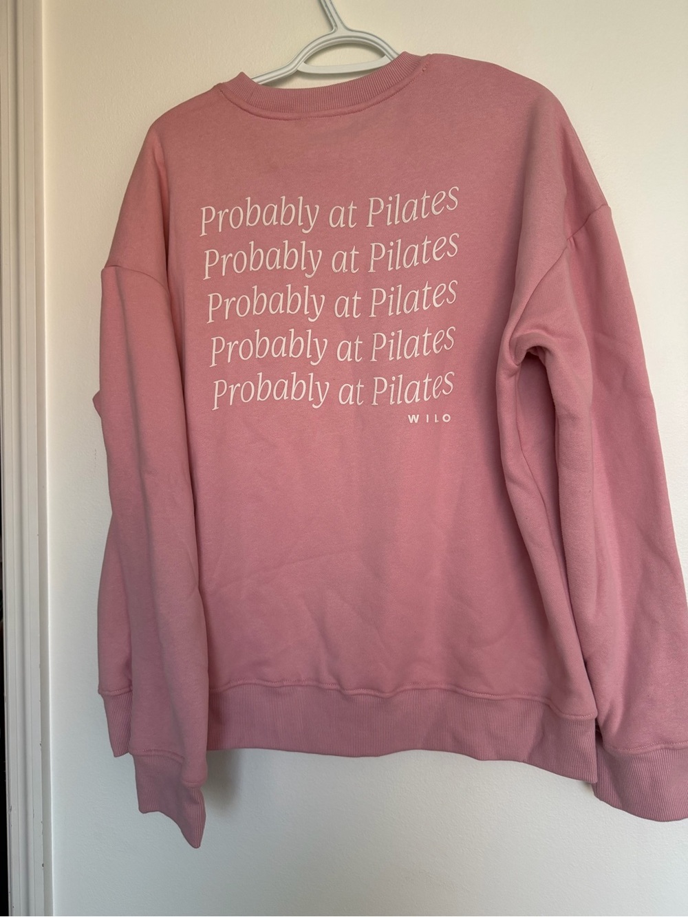 SET- Wilo The Label blush pink crewneck and shorts set - Picture 3 of 11